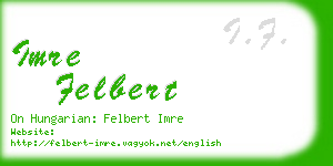 imre felbert business card